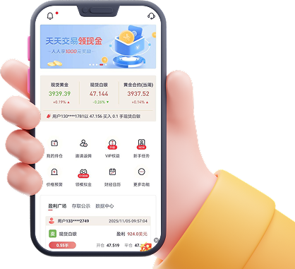 伦敦金XAUUSD行情操作界面，查看国际黄金国际白银实时金价